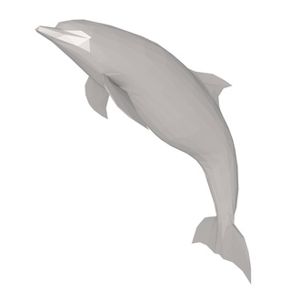 golfinho poli arte Rosa marinho vaporwave vapor onda golfinhos peixe mar nostálgico 3d ondas calafrio estético retro oceano hipster nichomemas garota alternativa 3d print model - Mito3D