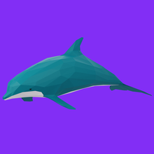 golfinho pobre 3d impressão modelo 3d print model - Mito3D