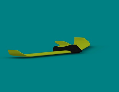 dolphin rc plane model aircraft fpv 3d print model - Mito3D