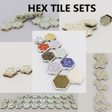 dom lgl hex tile sets game tuile hexagon hexagone hexa dnd roleplay dungeon wargame boardgame warhammer tileset accessoire jeu musthave warcraft 3d print model - Mito3D