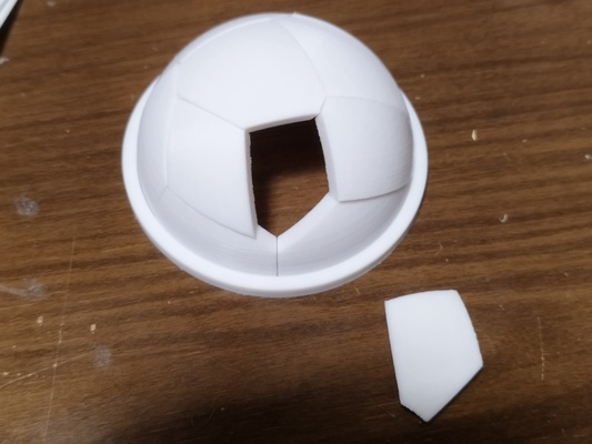 dôme 3d puzzle 12pice math sphère 3d print model - Mito3D