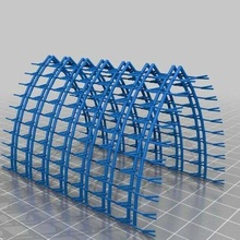 dome pointed barrel arch barrell math sculpture math_art 3d print model - Mito3D