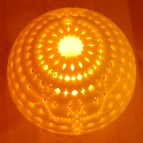 cúpula despeje lampe a casa daemon assistente decoração 3D print model - Mito3D