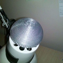 bombé bouton bureau lampe 3d dôme œuvres solides 2011 lumière 3d print model - Mito3D