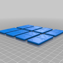 domino planche jeu plateau construction jouets dominos puzzle jouet 3d print model - Mito3D