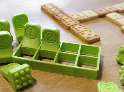 domino biscuit coupeur cuisson outils biscuits amusement pain d'épice jouet cuisine manger 3d print model - Mito3D