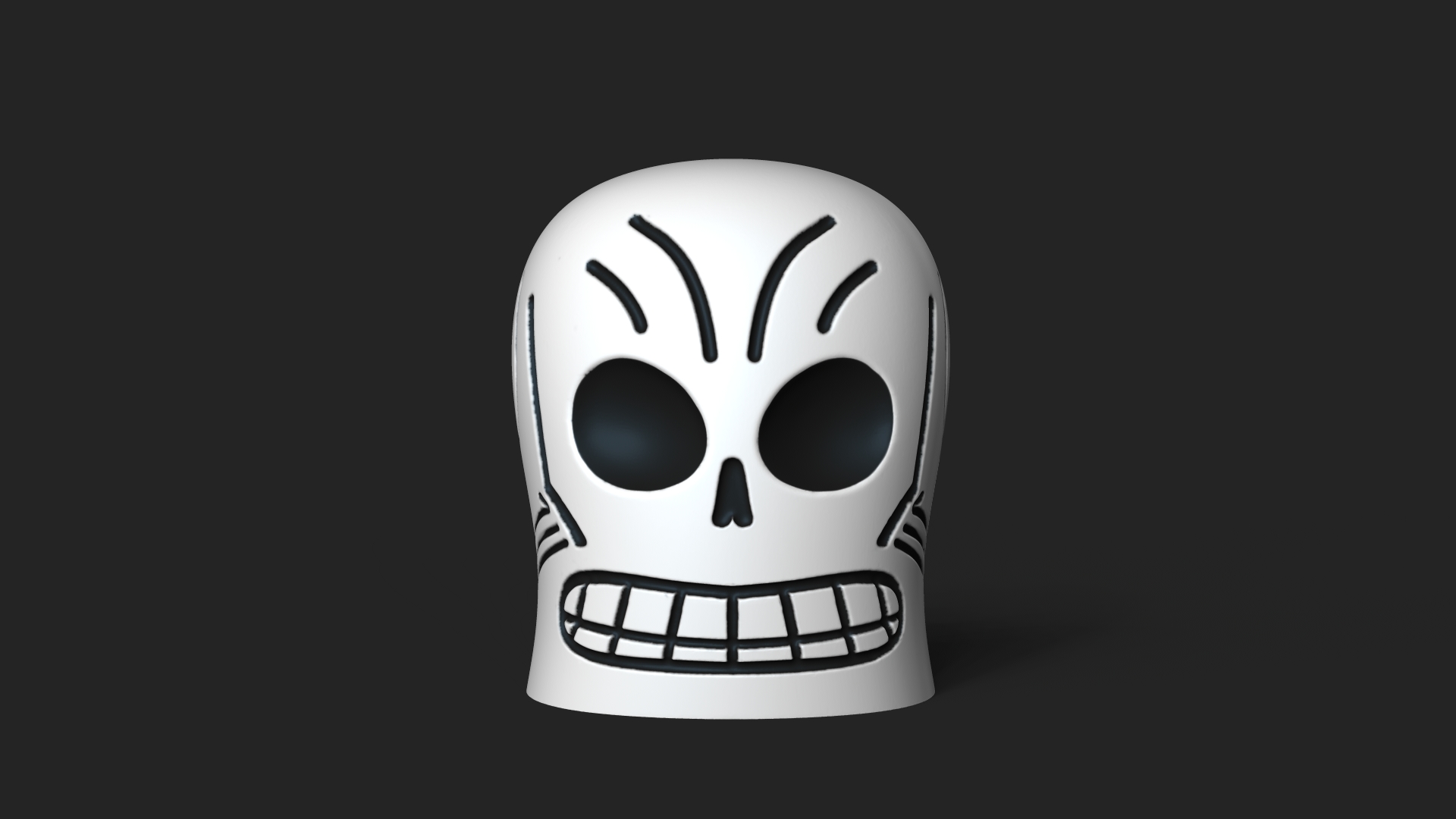 dominó hurley severo fandango decorativo llavero juego personaje divertido clásico lindo decoración colección creativo manny calavera 3D print model - Mito3D