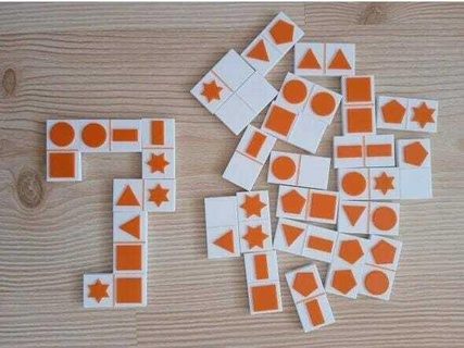 domino jouets gamins apprentissage domino formes domino jouet jouets Jeu 3d print model - Mito3D