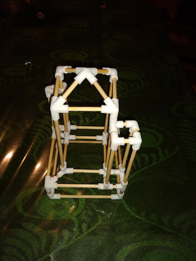 domo mock up architettura v3 cupola modello forme sindacati bacchette articolazioni bastoni 3d print model - Mito3D