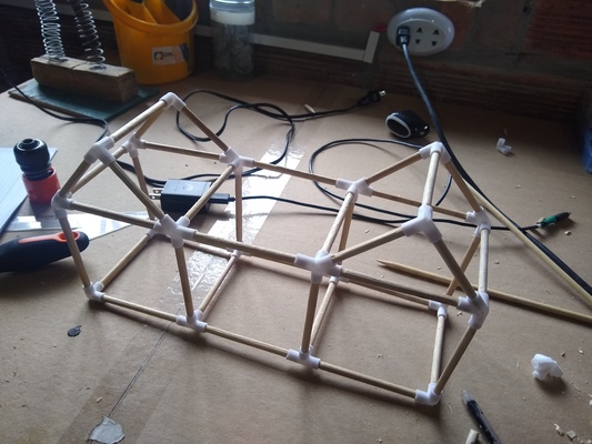 domo model mimari v2 kubbe formlar sendikalar yemek çubukları şekiller eklemler sopa 3d print model - Mito3D