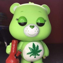 don't care bear art dontcarebear weed herb grinder whacker marijuana bong pot hemp spices tobacco 420 3d print model - Mito3D