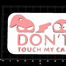 don ' T touch my car keyhanger verschiedene dont komisch 3d print model - Mito3D