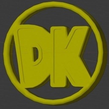 don Rey Kong logo dk nintendo chango 3d print model - Mito3D