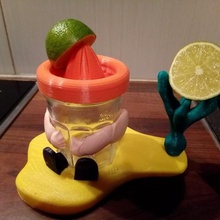 don lemon home Zitrone drücken Zitrus-Presse humor diorama upcycling 3d print model - Mito3D