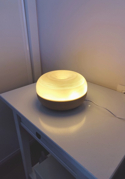 dona lámpara led rosquilla decoración diseño 3d print model - Mito3D