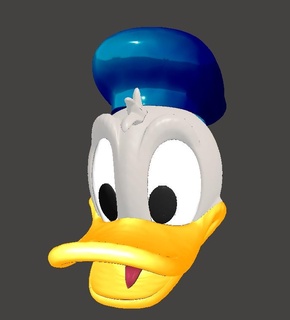 Donald Pato capacete cosplays cosplay cabeça Disney 3d print model - Mito3D
