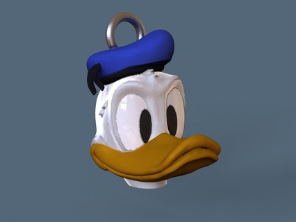 Donald Ente Schlüsselbund Disney Pato Schlüsselanhänger Schlüssel 3d print model - Mito3D