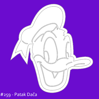 donald fauntleroy duck - cookie cutter stl file cartoon mouse 3d print model - Mito3D
