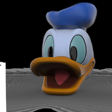 Donald cabeza 3d print model - Mito3D