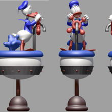donald machine diorama daisy mickey goofy dingo minnie bulky yz geek pop disney 3d print model - Mito3D