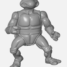 donatello tmnt arte adolescente mutante ninja tartarughe giocattolo azione figura compagni gioco 1990s 90s 3d print model - Mito3D