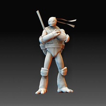 Donatello criaturas personagem arte Alto poli imprimível modelo animais 3d print model - Mito3D