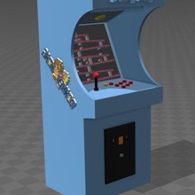 donkey kong arcade art video game nintendo mario 3d print model - Mito3D