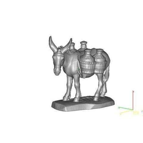 burro de digitalização vários 3D print model - Mito3D
