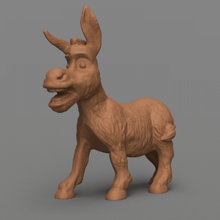 donkey shrek art animation drawing animated film animal 3d print model - Mito3D