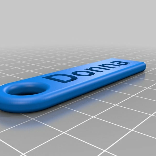 donna plano personalizado llave cadena accesorios 3D print model - Mito3D