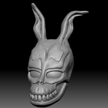 donnie darko masque art la fête d'halloween lapin stl salut poly cinéma 3d print model - Mito3D
