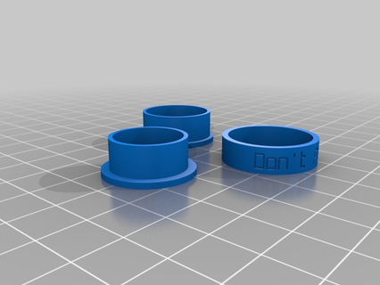 dont panic ring customized rings jewelry 3d print model - Mito3D
