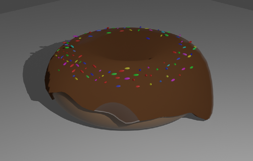 Donut aliments 3d print model - Mito3D