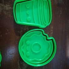 Krapfen Plätzchen Cutter Glas Kekse spenden 3d print model - Mito3D