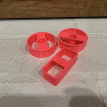 donut cutters 3d print model - Mito3D