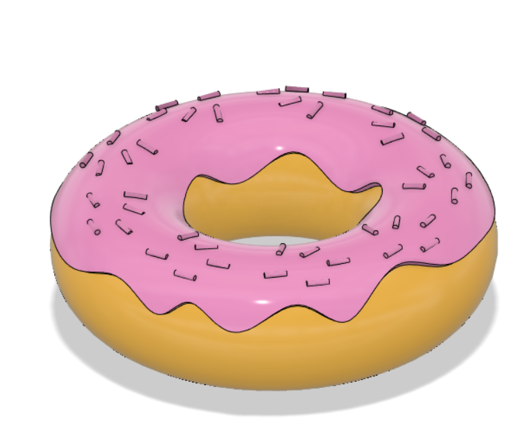 tatlı çörek öğütücü Gıda ot Sanat tahsil edilebilir Homer Simpsons dizi tv anime kıpır 3D print model - Mito3D