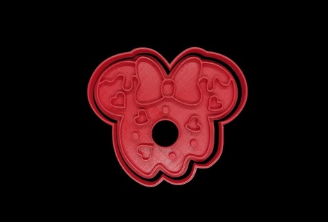 donut minnie mouse cookie cutter cookie cutter minnie cookie cutter cookie cutter cookies  3d print model - Mito3D