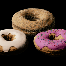 donuts dona rosquinha Comida matlab comida_bebida 3d print model - Mito3D