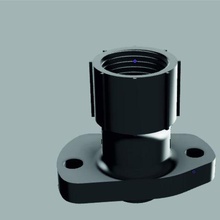 doo throttle cable flange flange bracket inlet hull see doo throttle cable flange bracket inlet to hull 3d print model - Mito3D