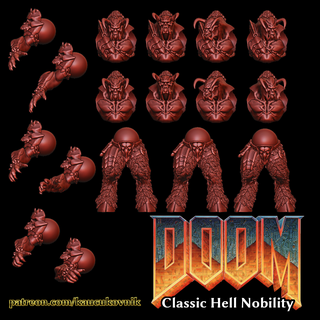doom - classic hell nobility eternal gladiator doom hell demon knight baron gladiator goat baphomet horns horned  3d print model - Mito3D