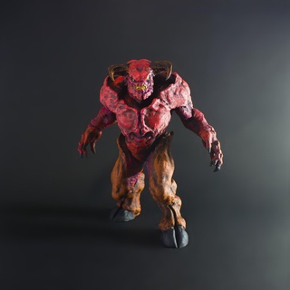 destino 2016 barone inferno supporti destino doomguy Doomslayer 2016 eterno baronofhell figurina 3d print model - Mito3D