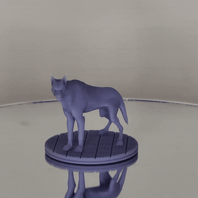 desgraça eterno argenta lobo estátua pré suportado jogos doometerno doom2016 uac anjo demônio videogame miniatura tampo mesa 3dprint 3d print model - Mito3D