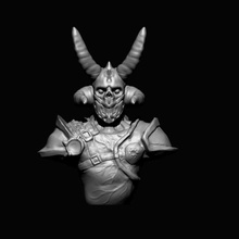 doom eternal marauder bust - fanart game d3dcreative zbrush speedsculpt soldier marine undeath underworld demon warrior monster sekeleton new 3d print model - Mito3D