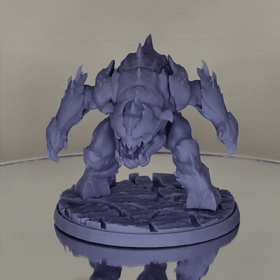 condamner éternel pinky démon haute poly statue présupporté jeu doometernal doom2016 uac ange jeu vidéo miniature table 3dprint 3d print model - Mito3D