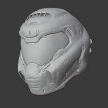 doom capacete jogo slayer de vídeo 3d print model - Mito3D