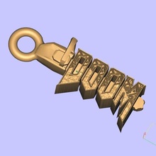 doom keychain jewelry keychains 3d print model - Mito3D