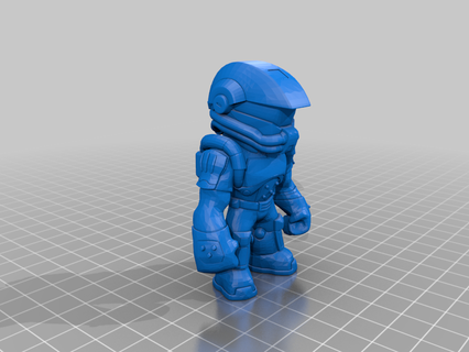 doom marine 3 mini-figure collectible doomguy slayer toy people 3d print model - Mito3D