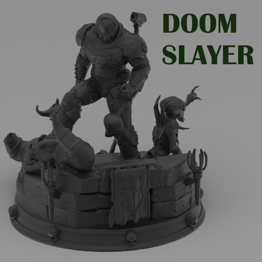 Doom Slayer Art 3d Print Details