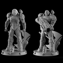 doom slayer whith bgf eternal guy game marvel comics figure bust statue mortalkombat starwars dc 3d print model - Mito3D
