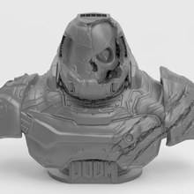 doom slayer art doomslayer doomguy guy eternal skull game figure bust marvel statue 3d print model - Mito3D